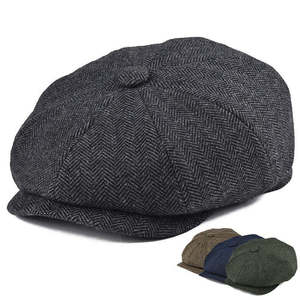 Urban Bestsellers: Vintage Wool Twill Newsboy Cap – Classic 8-Panel Style | Flexible Fit
