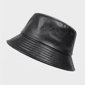 Leather Bucket Hat With Timeless Refined Look Subtle Finish - Urban Caps