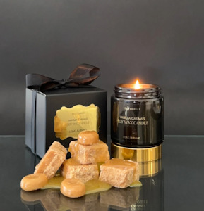 Products: Surmanti Long Burning Ecosoya Candle - Vanilla Caramel - 100g