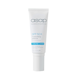 asap skincare: asap SPF50+ moisturising defence
