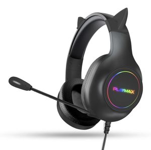 Playmax RGB Cat Ear Headset – Black