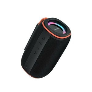 Nexus 15W Bluetooth Speaker w LED Ring Light, IPX6 Waterproof – Black
