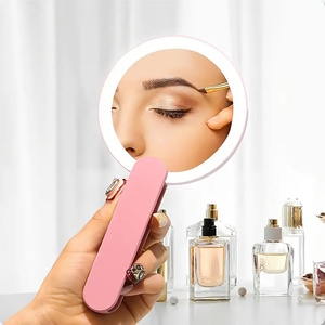 Nexus Portable Makeup LED Mirror Pink