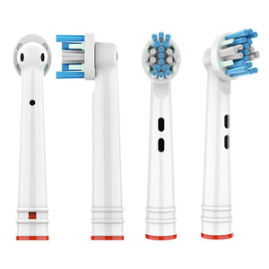 FlossAction Clean Brush Heads for Oral B 8pcs