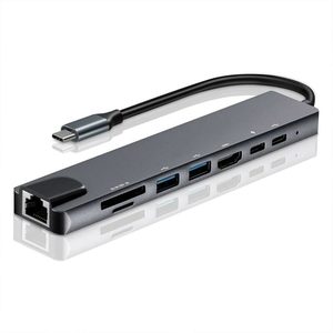 8 in 1 USB C Laptop Docking Station with 4K HDMI