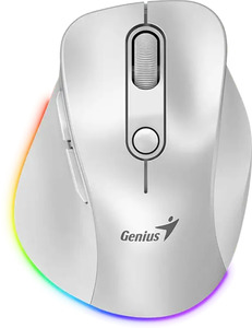 Computers and Monitors: Genius Ergo 9000S Pro Silent Ergo Mouse – White