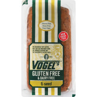 Snacks: Vogels Gluten Free Sliced Bread 6 Seed 580g