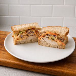 All: Asian style chicken sandwich