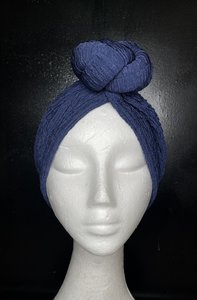 Navy blue turban - Curl and curl tools Urban Kurl Studio Urban Kurl Studio Hair &hellip;