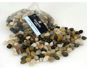 Outdoor Decor: Polished Stones Small - Mixed 0.8KG