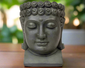 Outdoor Buddha Head Planter 30cm