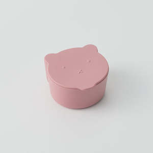 Silicone Mini Bear Snack Box - Rose Pink