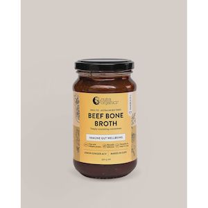 Food Supplements: Nutra Organics Beef Bone Broth Concentrate - Lemon Ginger ACV