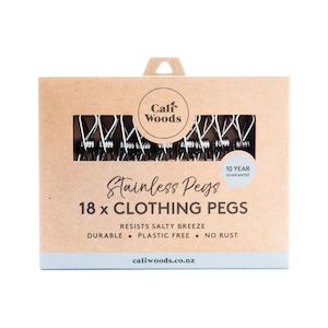 Cleaning: Caliwoods Stainless Steel Pegs 18pk