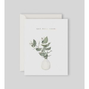 Father Rabbit Stationery - Eucalyptus Get Well Soon Card