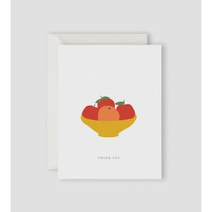 Cards: Father Rabbit Stationery - Thank You Oranges