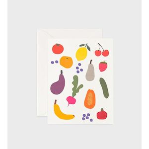 Cards: Father Rabbit Stationery - Colourful Fruit