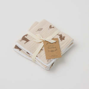 Baby: Over The Dandelions Was Cloth Set Of 2 - Woodlands