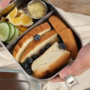 Lunchtime: Stainless Steel Lunchbox (2 Compartments)