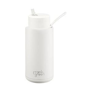 Drink: Frank Green 34OZ (1L) Ceramic Reusable Bottle w Straw Lid - Cloud