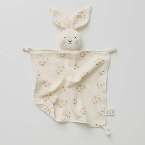 Play: Over The Dandelions - Organic Muslin Bunny Lovey With Daisy Print