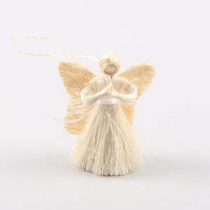 Christmas: Mini Abaca Angel - Tree Decoration