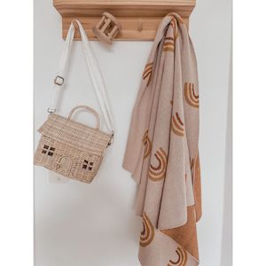 Montii: Over The Dandelions Organic Rainbows Blanket - Oat