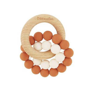 Teething: OB Designs Beechwood & Silicone Teether Toy