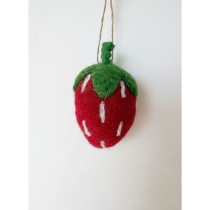 Hanging Strawberry Xmas Decoration