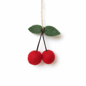 Christmas: Hanging Cherries Xmas Decoration