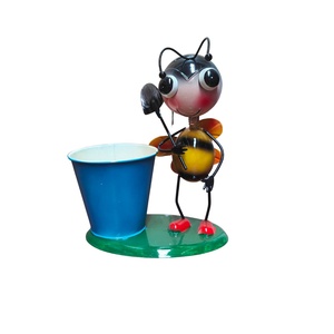 Products: Metal Honey Bee Pot - Blue - Windmill Kids Furniture