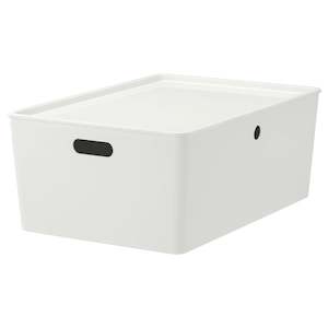 Ikea: IKEA KUGGIS Box with lid 37x54x21cm White