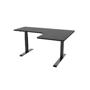 Loctek: Loctek ET223DL L-Shape Ergonomic Standing Office Desk, Electric Height Adjustable With Dual Motors, 160x110x59.5cm, Black
