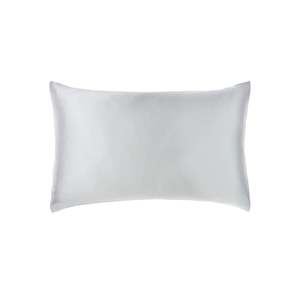 Savona: SAVONA Silk Pillowcase, Silver, Standard