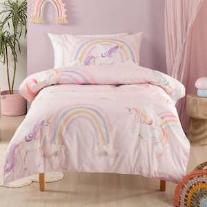 Squiggles: SQUIGGLES Unicorn Utopia Duvet Cover Set, Shell, NZ Single