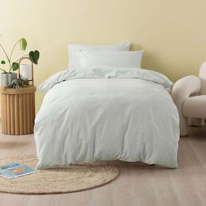 SQUIGGLES Jagger Duvet Duvet Cover Set, Sage, NZ Double