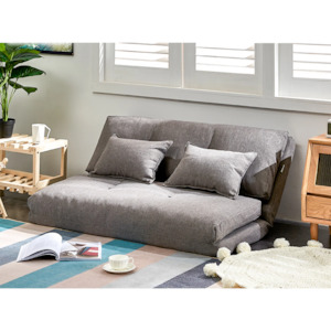 Urbana Japanese Futon Lounge 1-Seater Sofa Bed, 120cm, Grey
