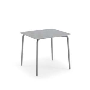 Wellmax: Wellmax Verano Outdoor Aluminium Square Dining Table, Grey