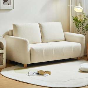 Linspire Aero 2-Seater Boucle Sofa, Off-White
