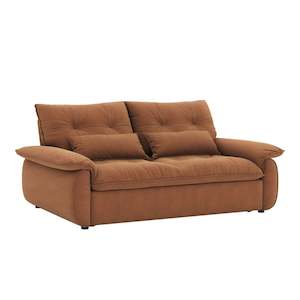 3 Seater Sofas: Linspire Rilla 3-Seater Sofa Bed, Linen-Look Fabric, Brown