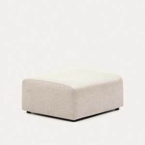 Kave Home Neom Ottoman, Beige, 89x75x40cm