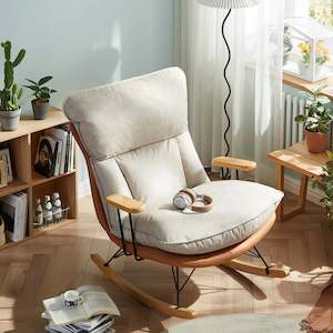 Linspire Lull Solid Wood Rocking Chair