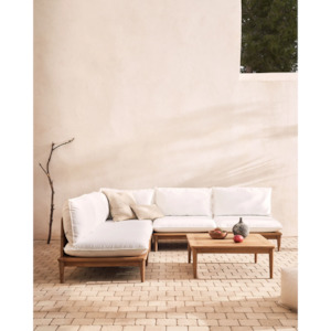 Outdoor Furniture: Kave Home Portitxol Corner Sofa + Coffee Table Set, 270x270cm