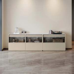 Linspire Vanko Entertainment Unit with Sintered Stone Table Top