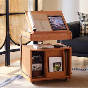 Living Room Tables: Linspire Zen Movable Storage Side Table with Casters