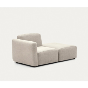 Kave Home: Kave Home Neom Armchair with Ottoman, Beige