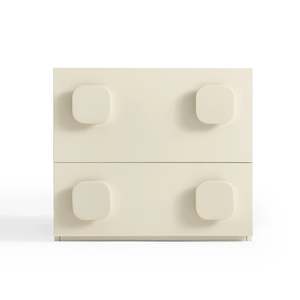 Linspire: Linspire Mosaic Bedside Table, Off-White