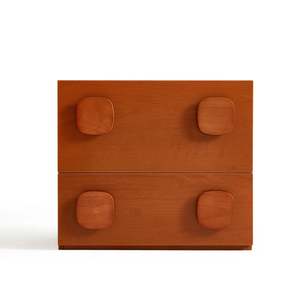 Linspire Mosaic Bedside Table, Natural Wood