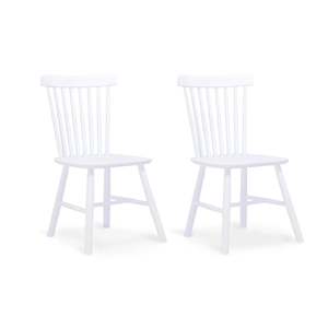 MODE Ton Ironica Dining Chair Replica, White, Set of 2