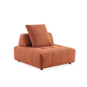 Modular Sofas: MODE Rubik 1-Seater Lounger Sofa, Burnt Orange